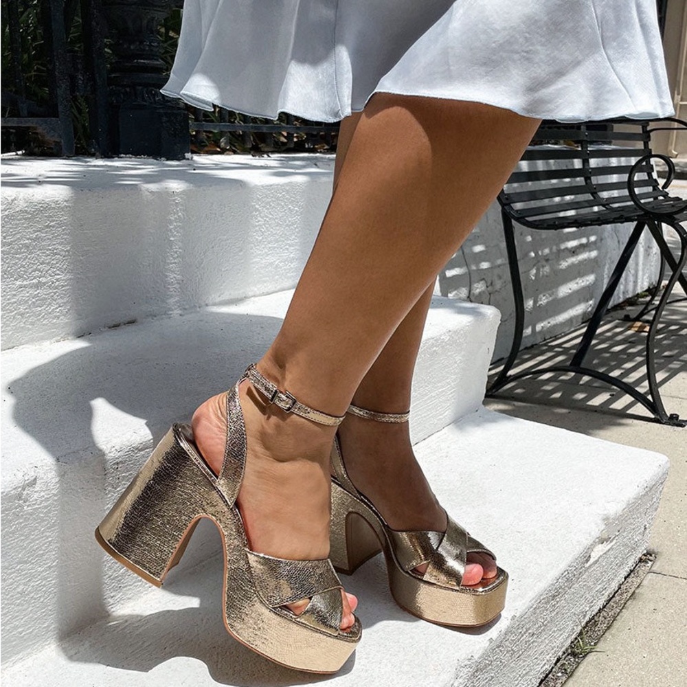 COPY - Dolce Vita Gold Wessi Heels